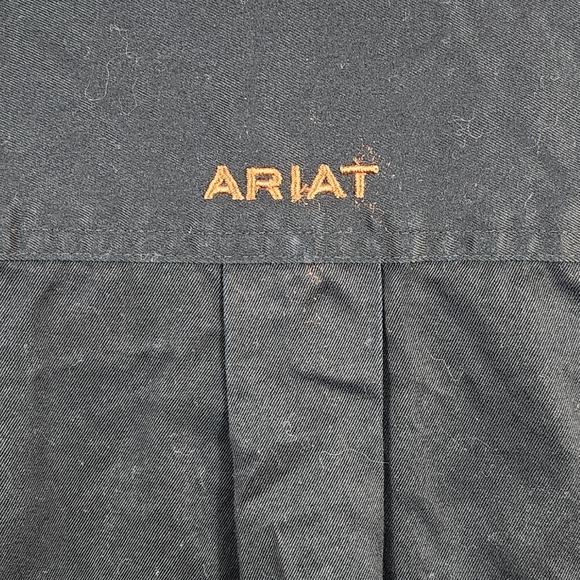 ARIAT Black Button-Down Shirt (XL) - Picture 3 of 8